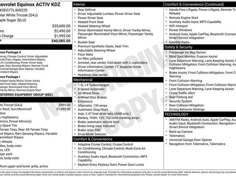Certified 2026 Chevrolet Equinox ACTIV AWD/4WD image 27