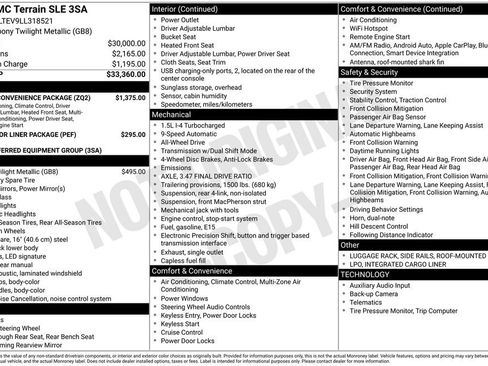 Used 2020 GMC Terrain SLE w/ Driver Convenience Package image 9