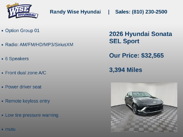 New 2026 Hyundai Sonata SEL AWD/4WD image 5