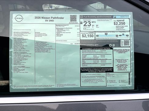 New 2026 Nissan Pathfinder SV FWD image 19