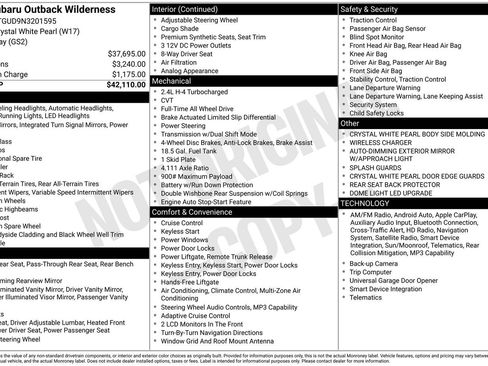 Used 2022 Subaru Outback Wilderness AWD/4WD image 2