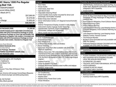 Used 2023 GMC Sierra 1500 Pro w/ Pro Value Package image 8