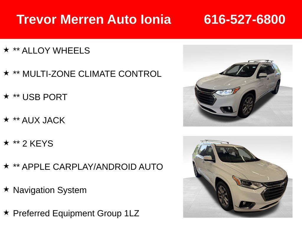 Used 2021 Chevrolet Traverse Premier w/ LPO, Floor Liner Package AWD/4WD image 20