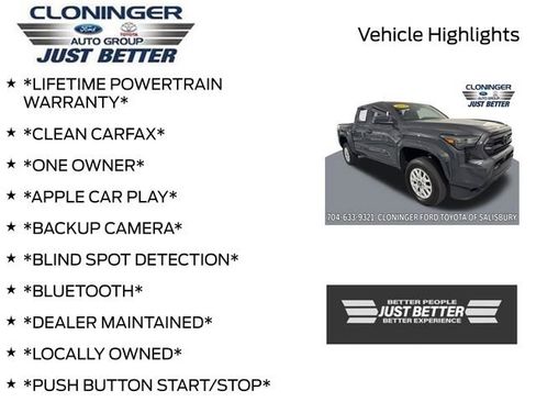 Used 2024 Toyota Tacoma SR5 w/ SR5 Upgrade Package RWD image 3