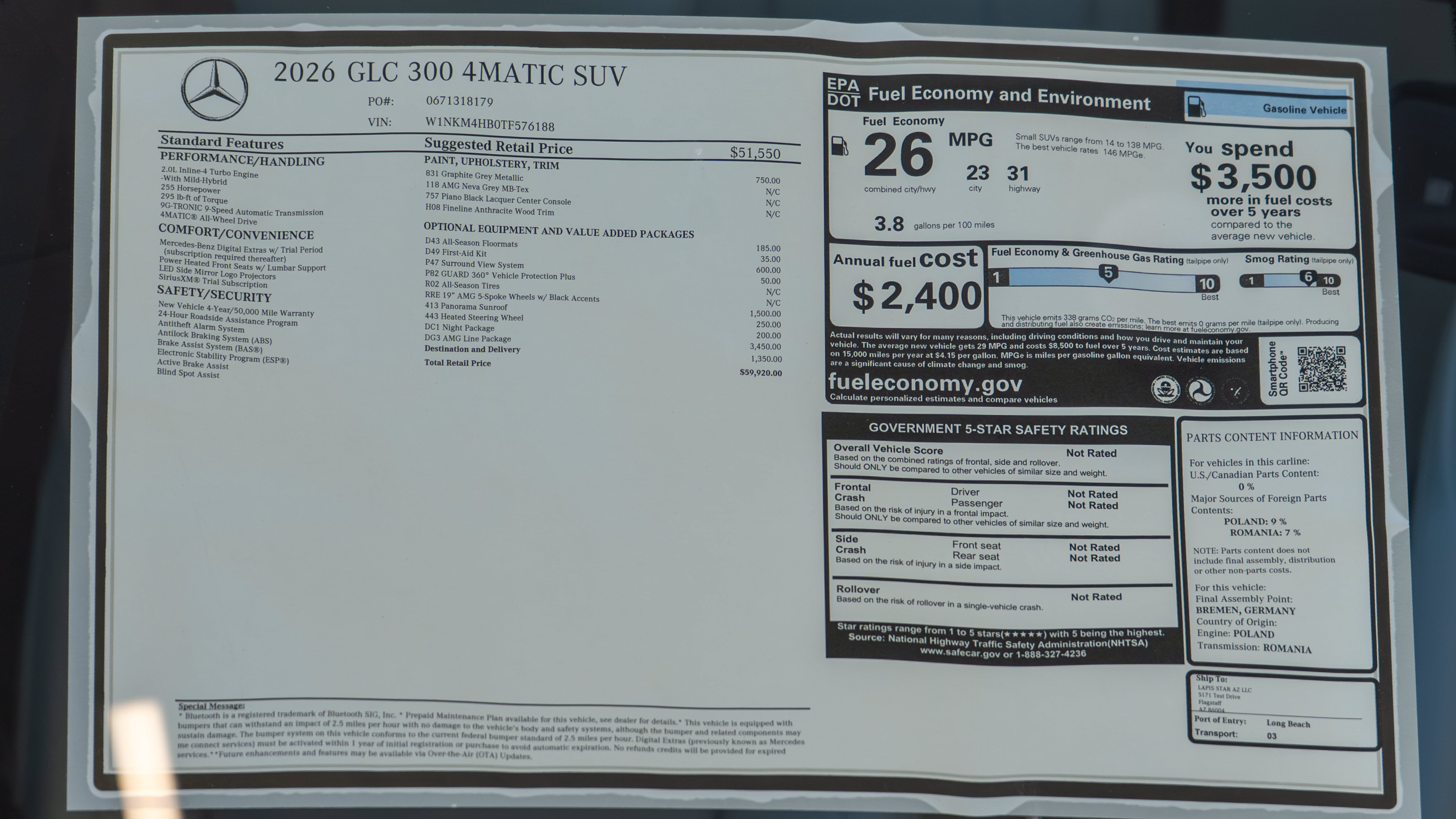 Certified 2026 Mercedes-Benz GLC 300 4MATIC image 36