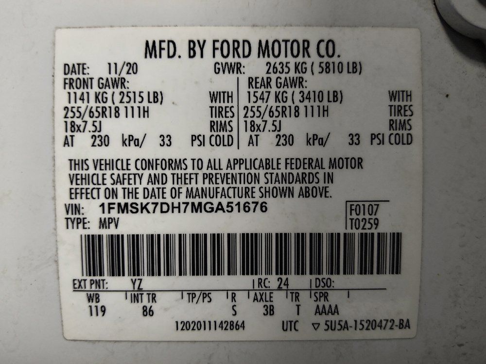 Used 2021 Ford Explorer XLT RWD image 33