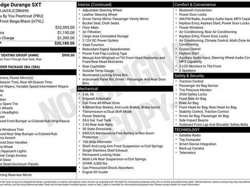 Used 2018 Dodge Durango SXT w/ 3rd Row Seating Group image 37