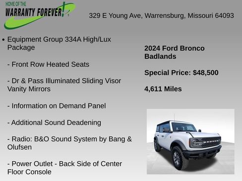 Used 2024 Ford Bronco Badlands image 9
