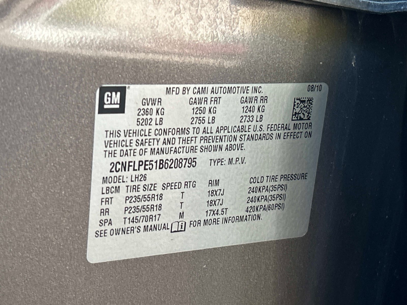 Used 2011 Chevrolet Equinox LT FWD image 10