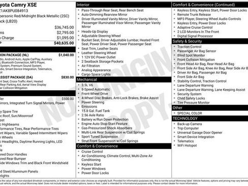 Used 2023 Toyota Camry XSE w/ Navigation Package image 5