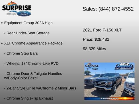 Used 2021 Ford F150 XLT w/ Equipment Group 302A High AWD/4WD image 18