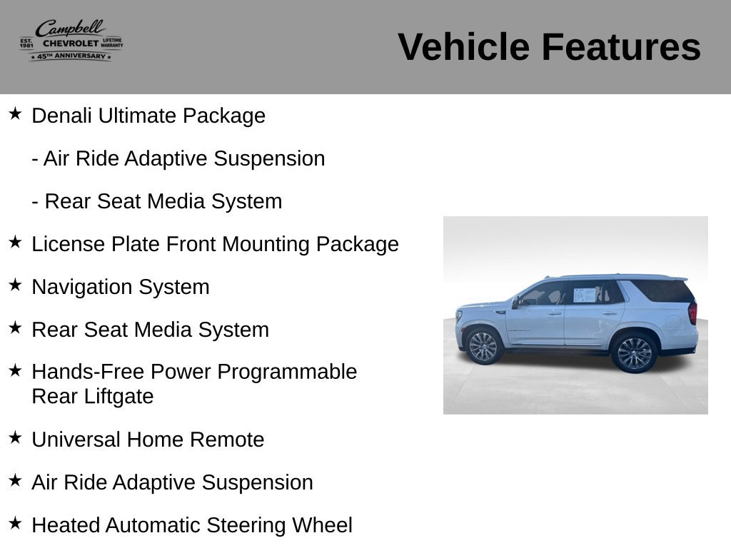 Used 2021 GMC Yukon Denali w/ Denali Ultimate Package RWD image 31