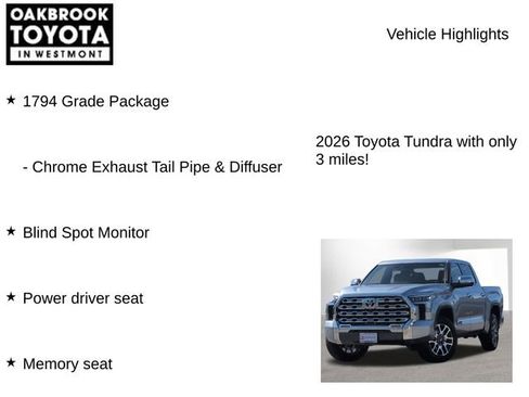 New 2026 Toyota Tundra 1794 Edition AWD/4WD image 7