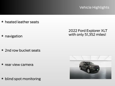 Used 2022 Ford Explorer XLT w/ Equipment Group 202A image 4