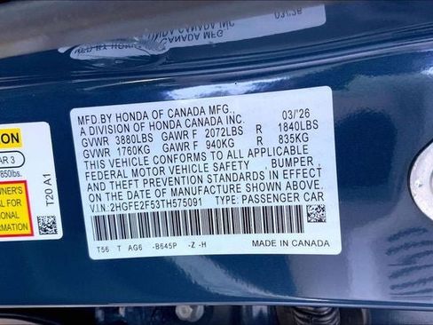 New 2026 Honda Civic Sport image 19