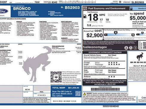 New 2025 Ford Bronco Badlands w/ Sasquatch Package image 4