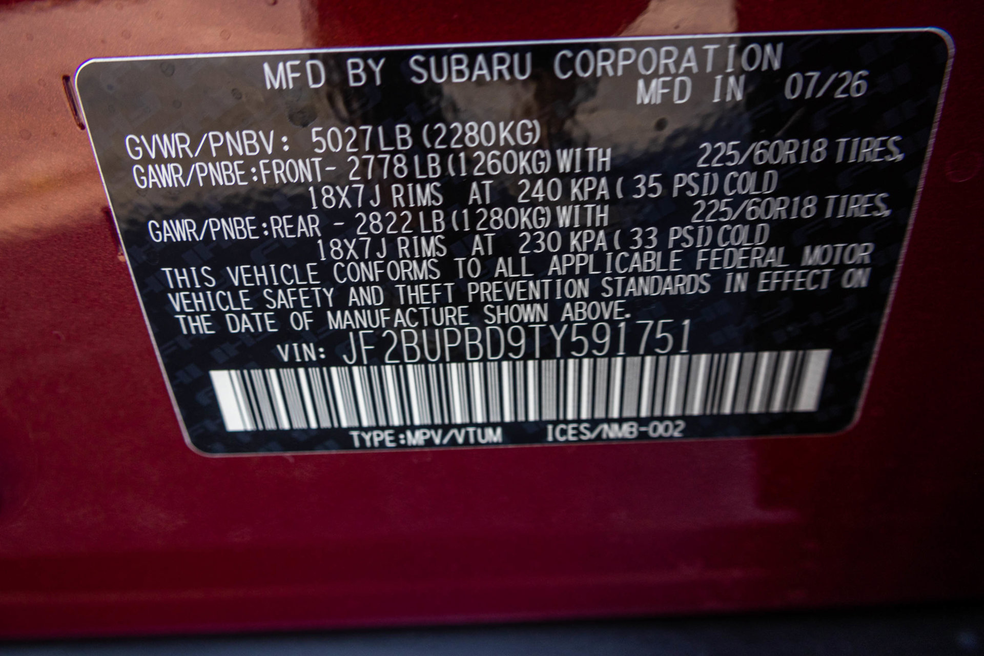 New 2026 Subaru Outback Premium AWD/4WD image 48