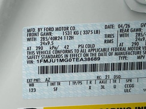 New 2026 Ford Expedition Platinum w/ Platinum Ultimate Package AWD/4WD image 46