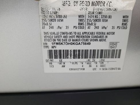 Used 2019 Ford Explorer XLT w/ Equipment Group 202A image 33