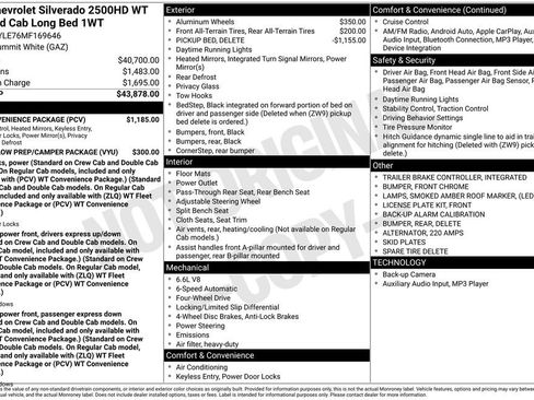 Used 2021 Chevrolet Silverado 2500 W/T w/ WT Convenience Package image 32