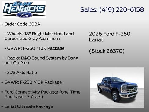 New 2026 Ford F250 Lariat w/ Lariat Ultimate Package AWD/4WD image 23