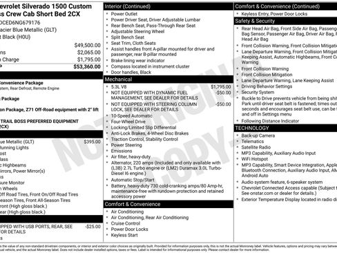 Used 2022 Chevrolet Silverado 1500 Custom Trail Boss image 3