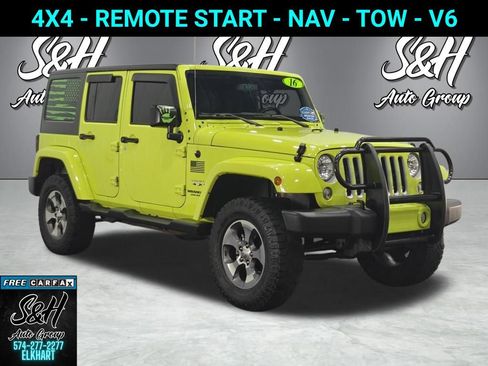 Used 2016 Jeep Wrangler Unlimited Sahara w/ Connectivity Group AWD/4WD image 1