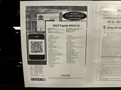 Certified 2023 Toyota RAV4 LE AWD/4WD image 13