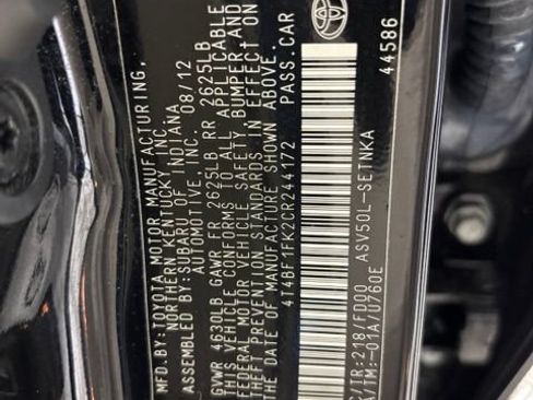 Used 2012 Toyota Camry LE FWD image 23