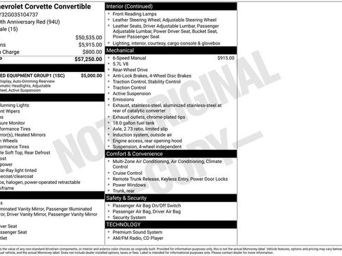 Used 2003 Chevrolet Corvette Convertible w/ Preferred Equipment Group1 RWD image 29