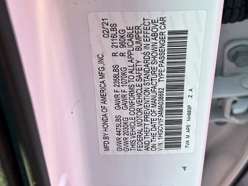 Certified 2021 Honda Accord Sport image 27