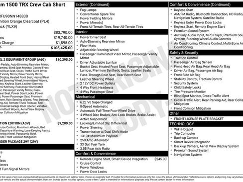 Used 2022 RAM 1500 TRX w/ TRX Level 2 Equipment Group image 37