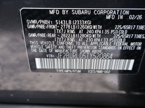 New 2026 Subaru Outback Wilderness AWD/4WD image 42
