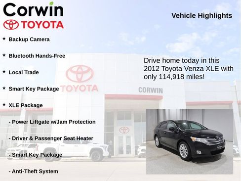 Used 2012 Toyota Venza XLE FWD image 6