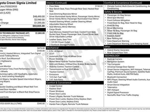 Certified 2025 Toyota Crown Signia w/ Advanced Technology Package AWD/4WD image 2