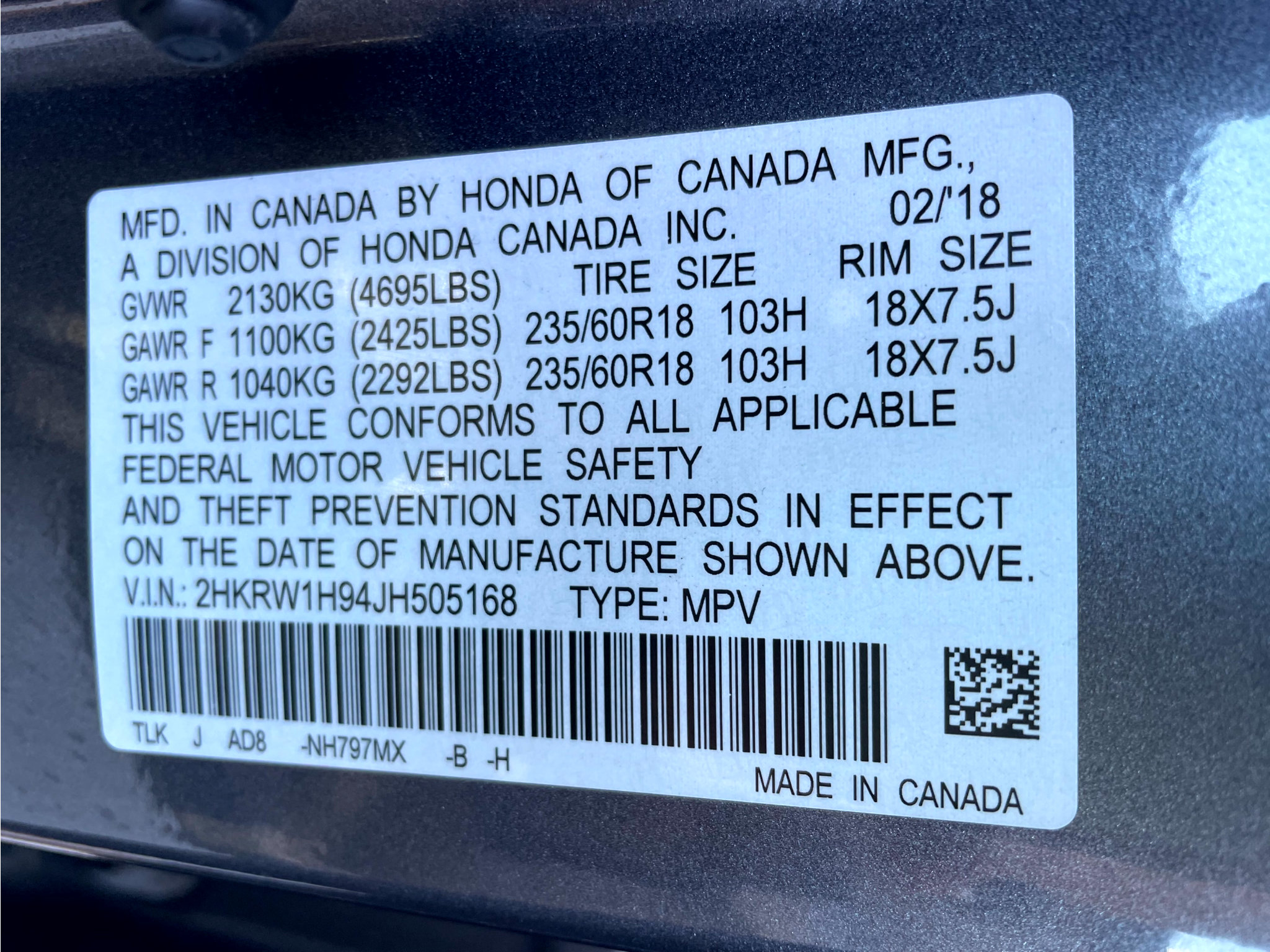 Used 2018 Honda CR-V Touring image 20
