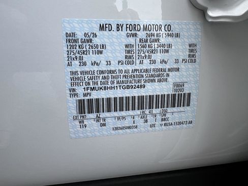 New 2026 Ford Explorer Platinum w/ LUX Leather Package AWD/4WD image 62