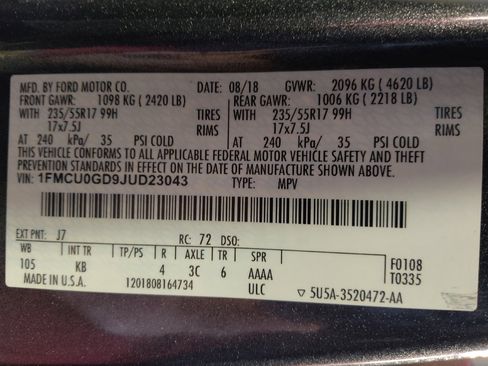 Used 2018 Ford Escape SE FWD image 33