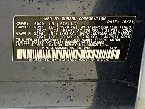 Used 2022 Subaru Ascent Touring w/ Popular Package #2A image 35