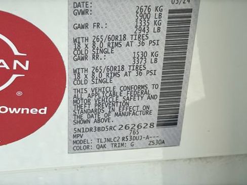 Certified 2024 Nissan Pathfinder Rock Creek AWD/4WD image 26