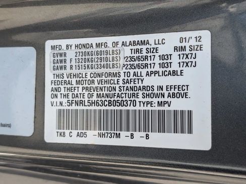 Used 2012 Honda Odyssey EX-L image 5