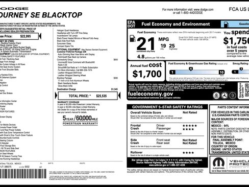 Used 2018 Dodge Journey SE w/ Connectivity Group image 2