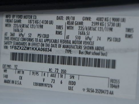 Used 2019 Ford Transit 350 XLT image 46