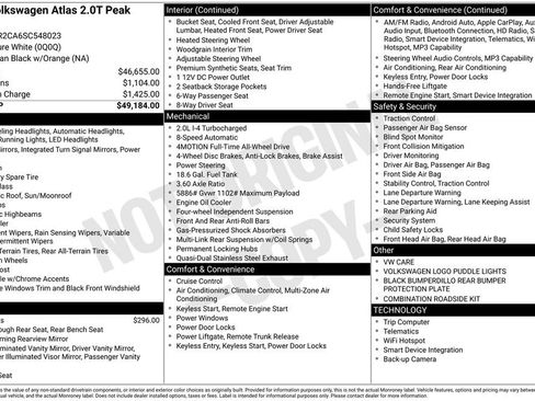 Certified 2025 Volkswagen Atlas Peak Edition SE AWD/4WD image 14