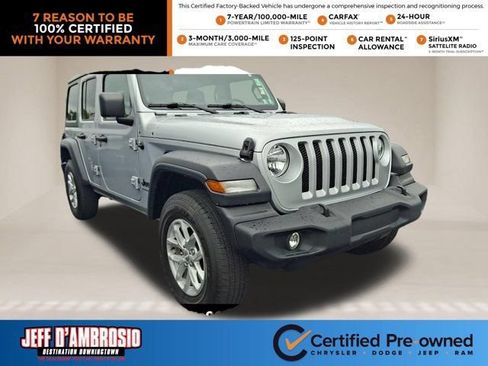 Certified 2023 Jeep Wrangler Unlimited Sport AWD/4WD image 1