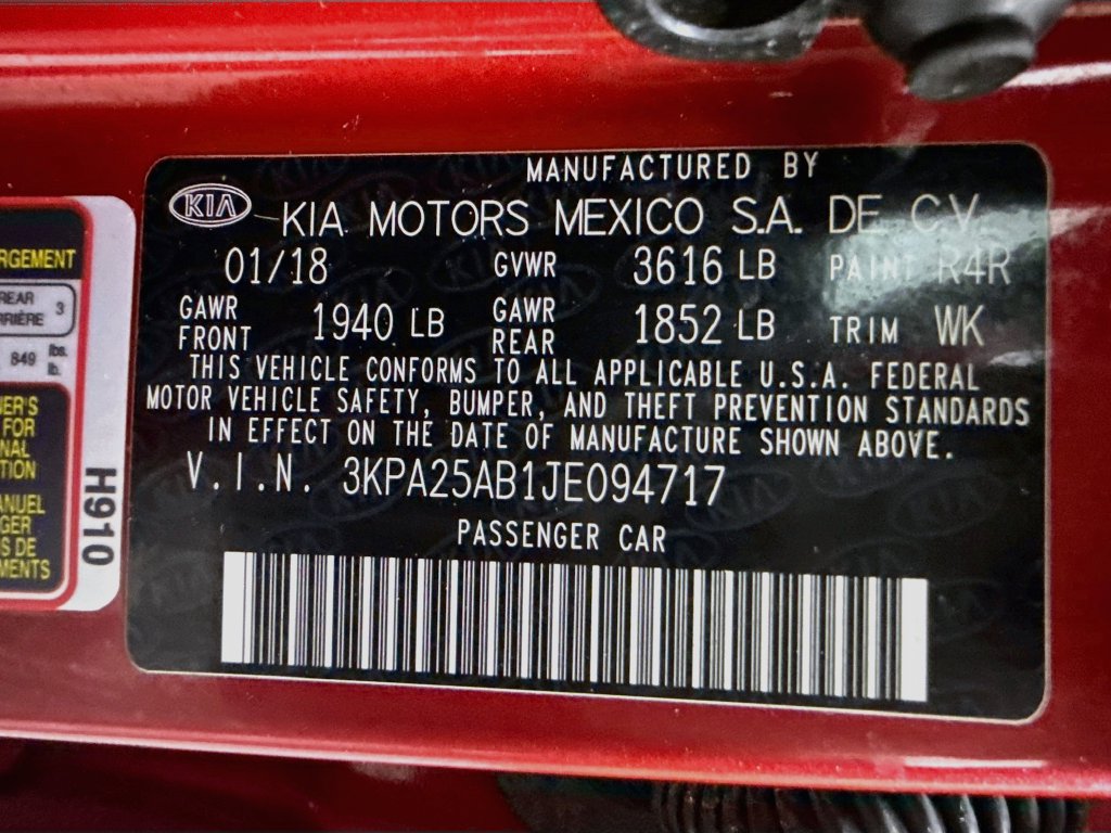 Used 2018 Kia Rio S FWD image 36