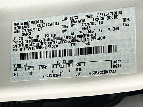 Used 2023 Ford F150 Platinum w/ Equipment Group 701A High AWD/4WD image 34