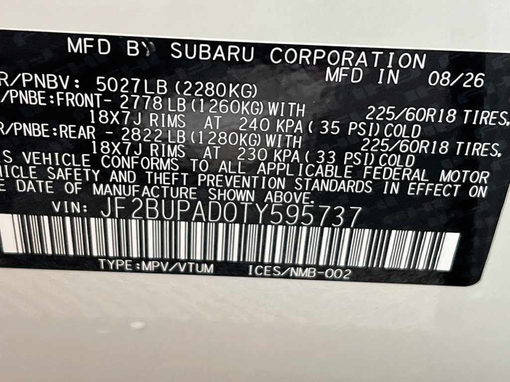 New 2026 Subaru Outback Premium AWD/4WD image 23