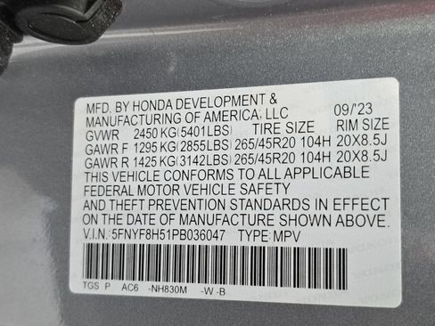 Certified 2023 Honda Passport EX-L image 36
