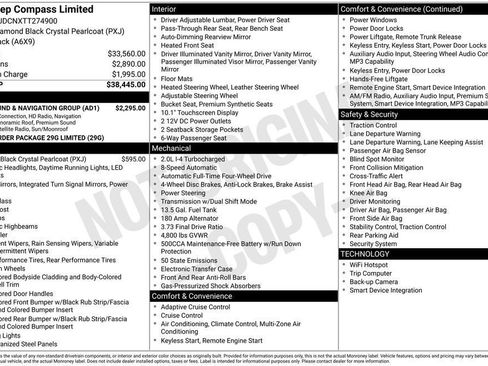 New 2026 Jeep Compass Limited w/ Sun, Sound & Navigation Group AWD/4WD image 29